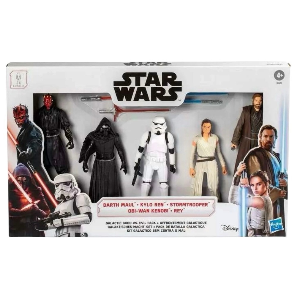 Star Wars Galactic Good Vs Evil 5 Pack 6" Figure Darth Maul Kylo Ren Obi-Wan Rey
